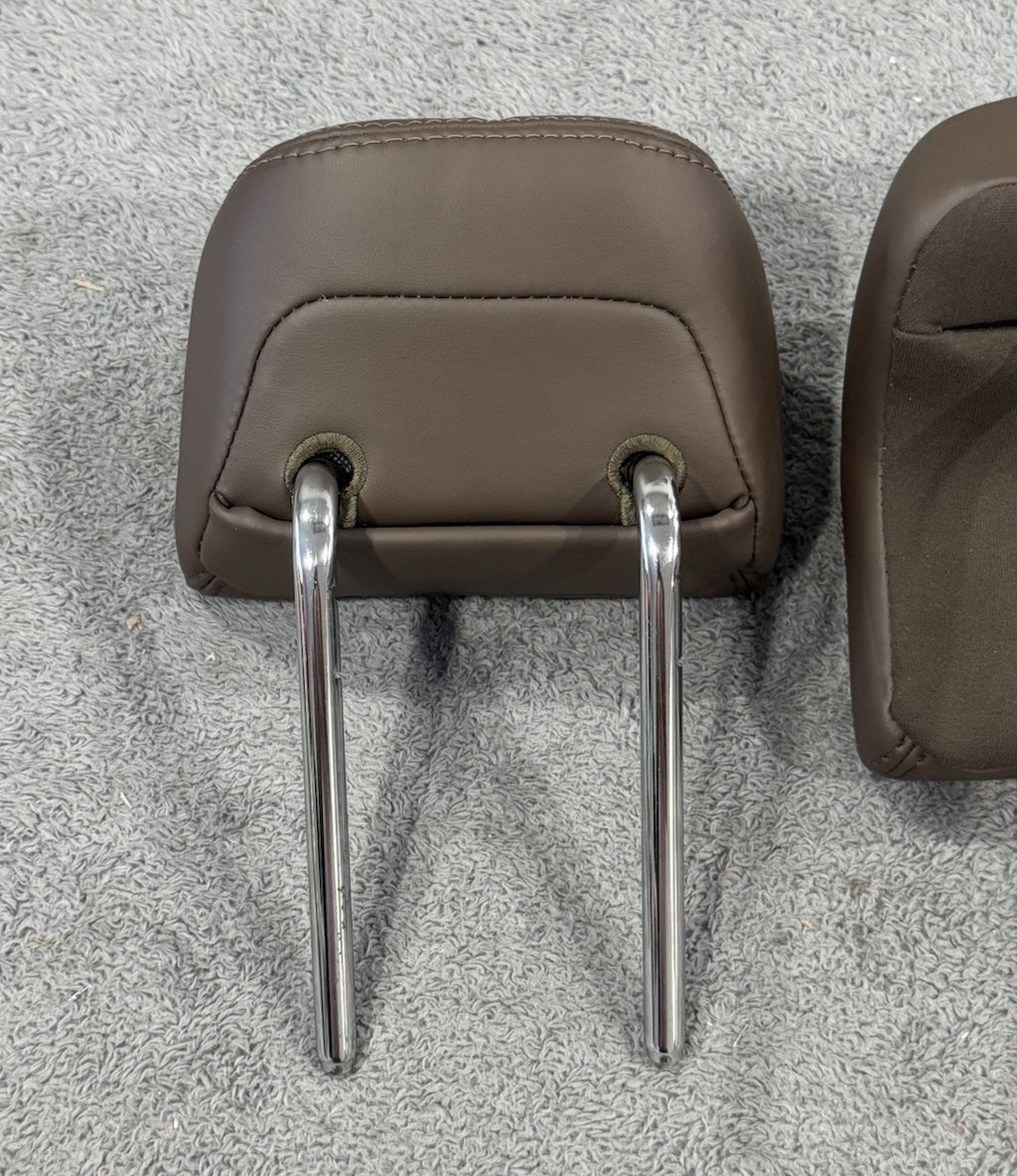 2013-16 LINCOLN MKZ REAR SEAT HEADREST 3 PC SET BROWN LEATHER OEM GENUINE NICE!!