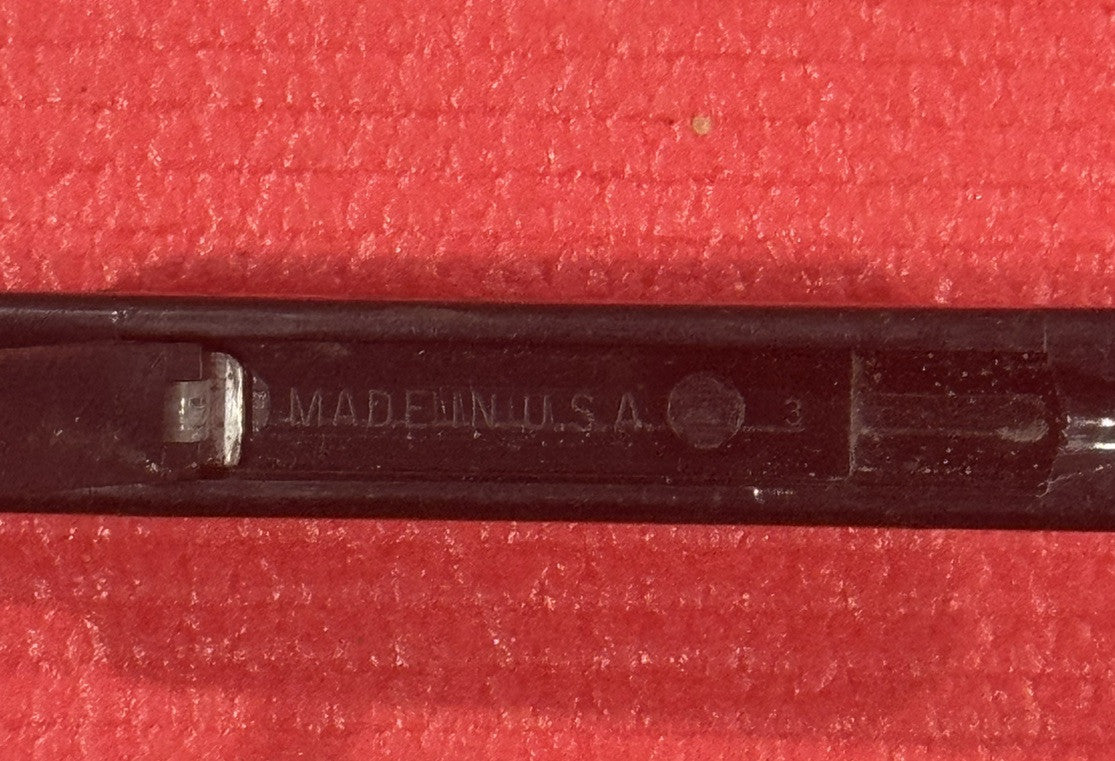 Vintage Champion Spark Plug Advertising Pocket Knife USA Slide Open Black Rare