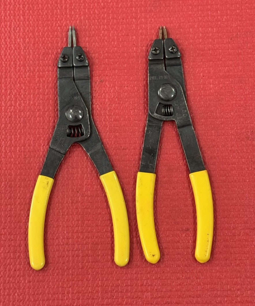 Vintage VACO TOOLS 2 Pc Set No. 445 & 446 Snap Ring Pliers SET MADE IN USA