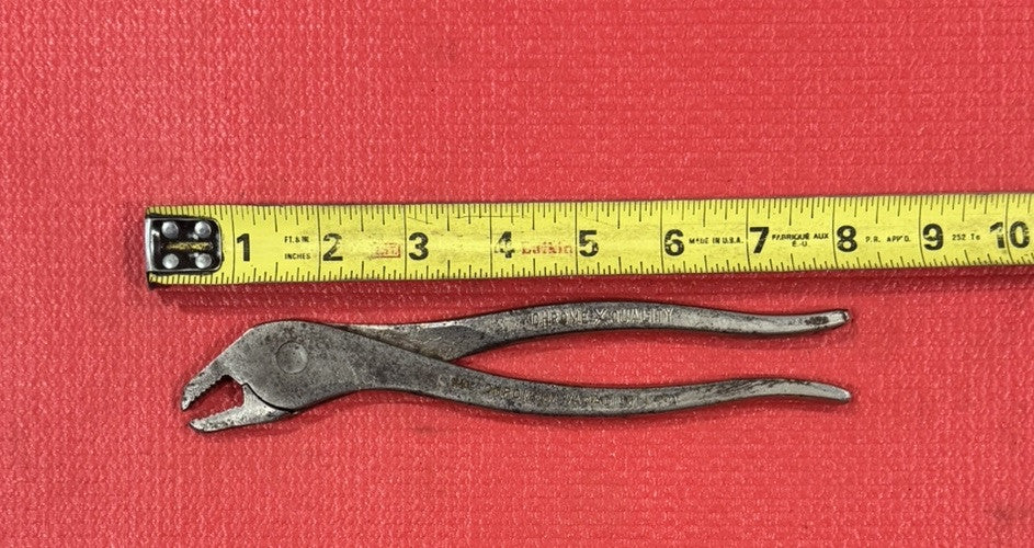 Vintage Chrome X Quality Battery Terminal Pliers Made in USA Rare