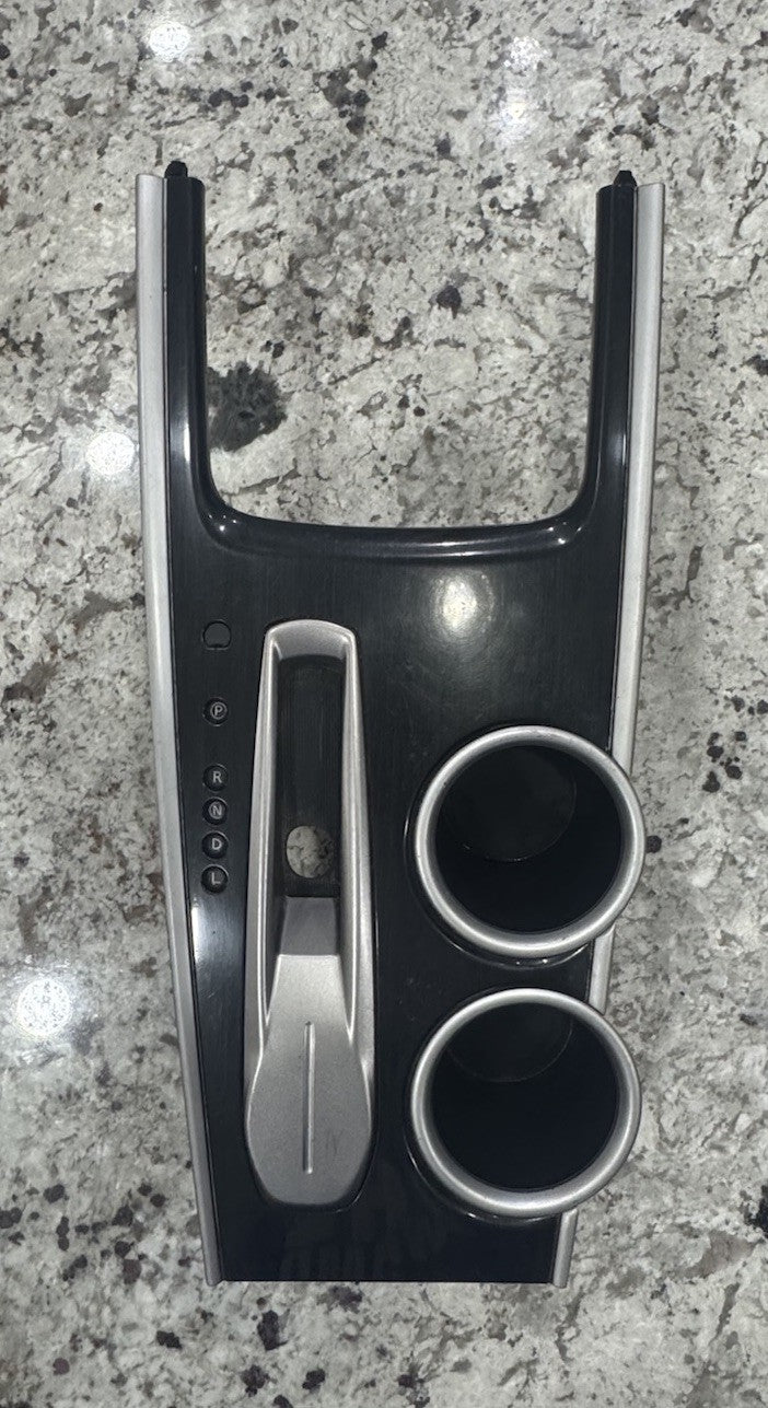 2013-20 NISSAN PATHFINDER OEM CENTER CONSOLE SHIFTER BEZEL PANEL W/ CUP HOLDER