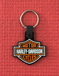 Vintage HARLEY DAVIDSON Motorcycles Keychain Marion County Ocala Fl