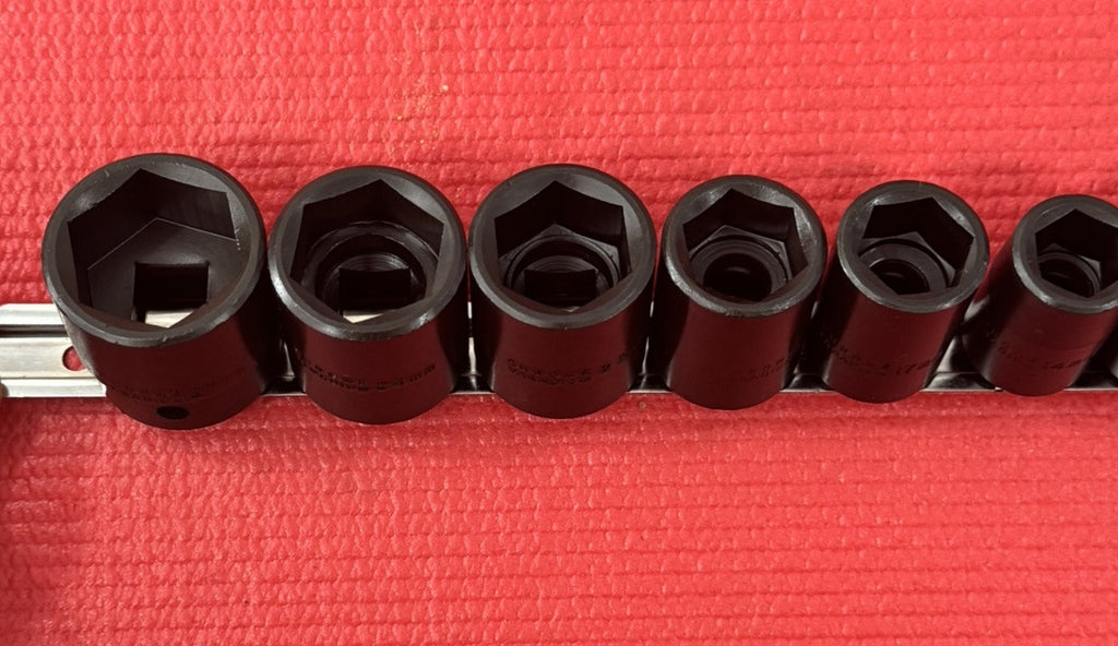 CHROME VANADIUM CTT TOOLS NEW 10 Pc SET 1/2” Drive Shallow Impact Socket METRIC