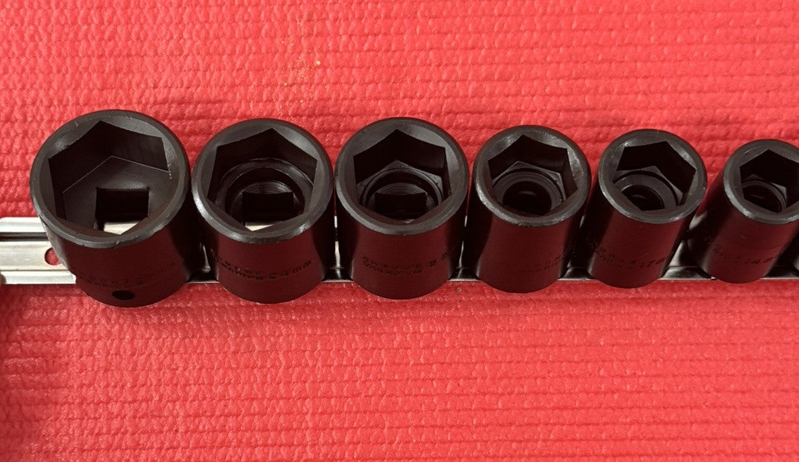 CHROME VANADIUM CTT TOOLS NEW 10 Pc SET 1/2” Drive Shallow Impact Socket METRIC