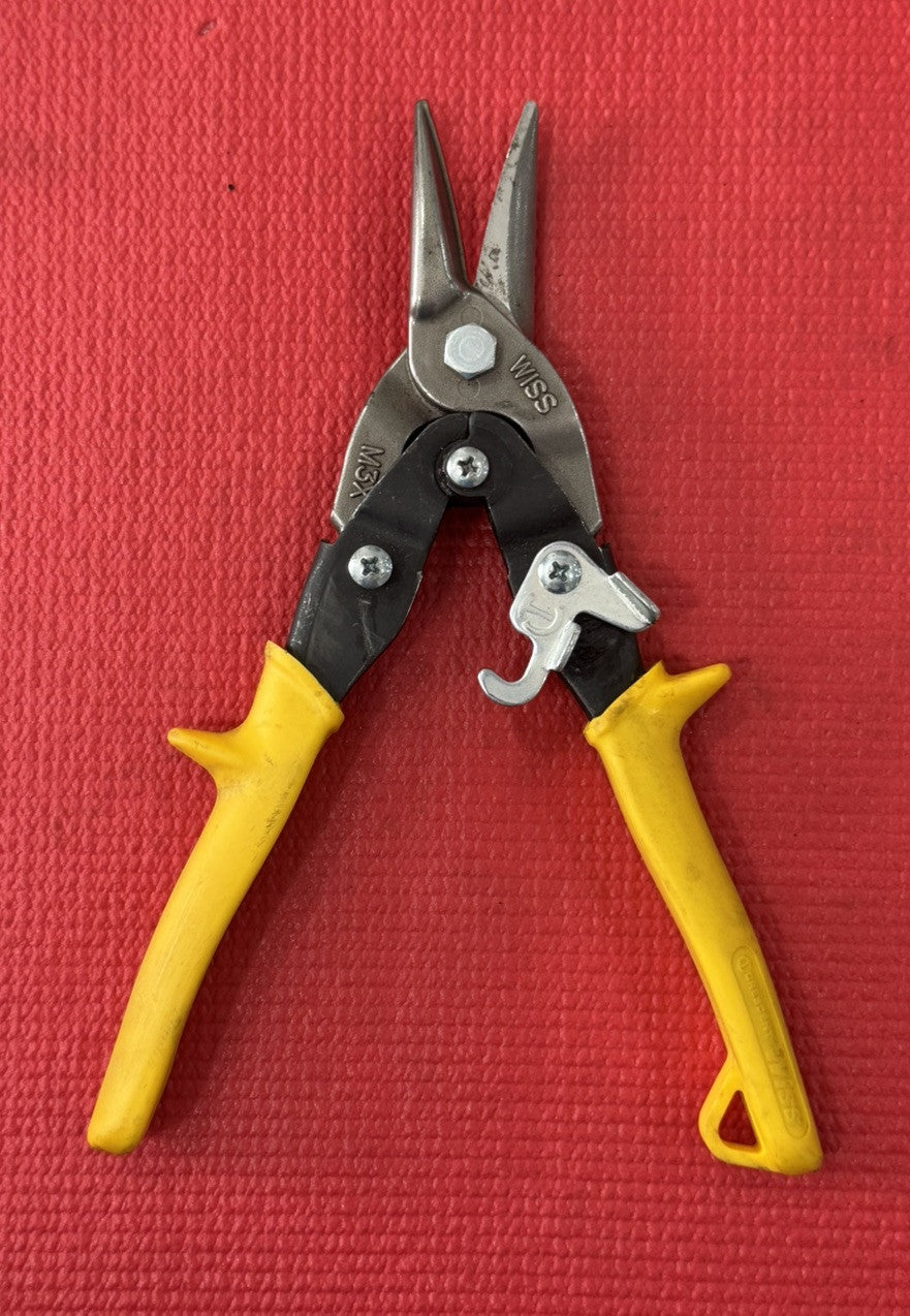 Wiss Crescent Edge Aviation Straight and Right Cut Snips Yellow 9-3/4" M3X NICE