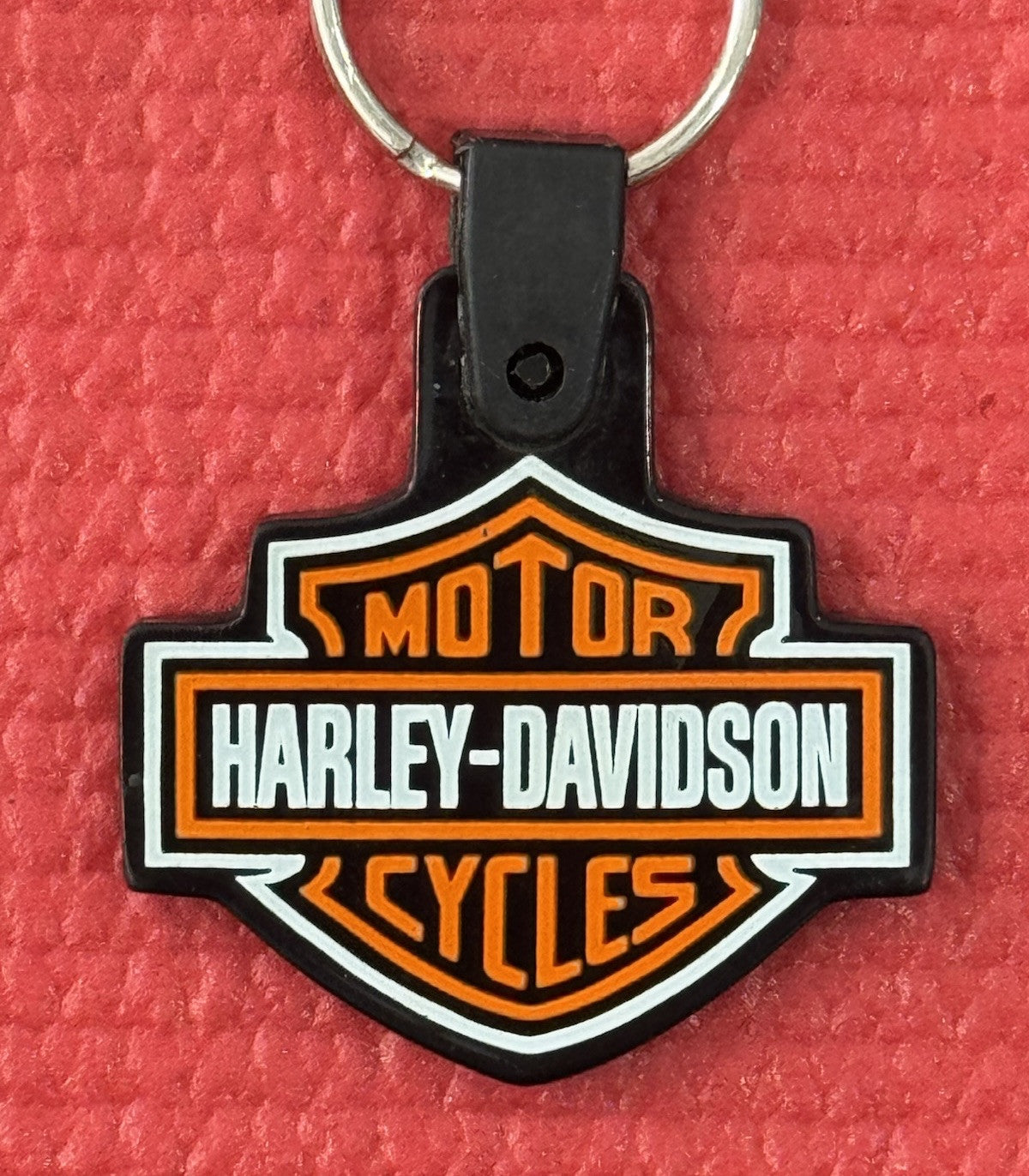 Vintage HARLEY DAVIDSON Motorcycles Keychain Marion County Ocala Fl