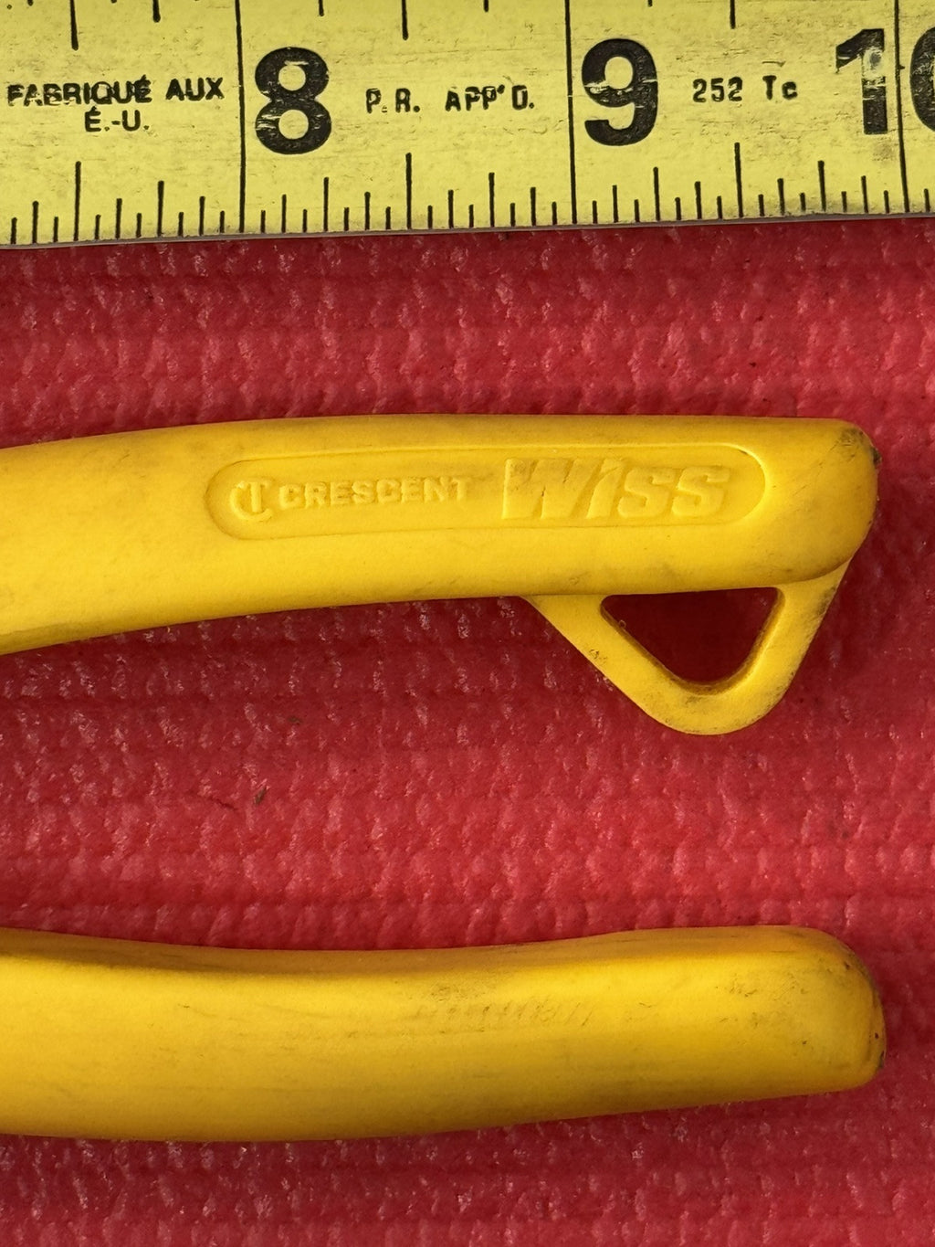 Wiss Crescent Edge Aviation Straight and Right Cut Snips Yellow 9-3/4" M3X NICE