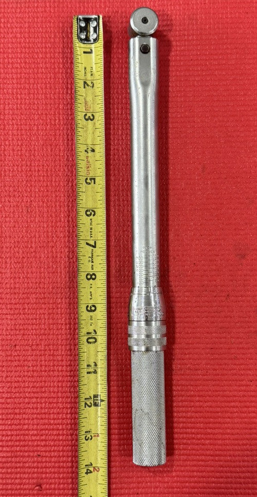 VINTAGE TORQUE CONTROLS INC TCI-750 3/8" DRIVE TORQUE WRENCH W/OG METAL BOX USA