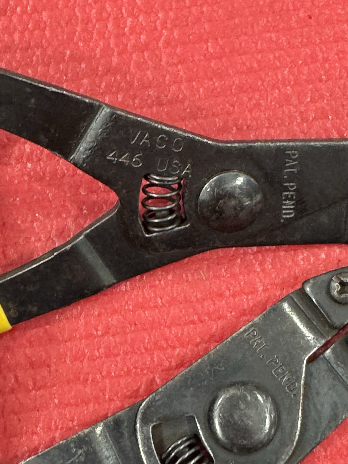 Vintage VACO TOOLS 2 Pc Set No. 445 & 446 Snap Ring Pliers SET MADE IN USA
