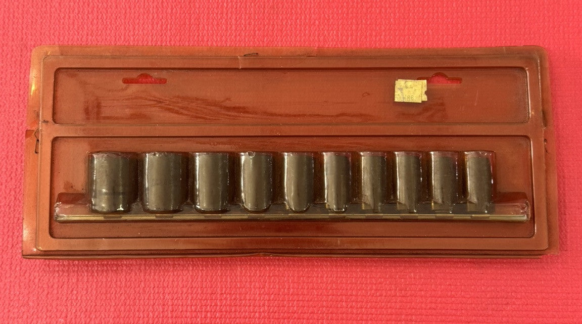 CHROME VANADIUM CTT TOOLS NEW 10 Pc SET 1/2” Drive Shallow Impact Socket METRIC