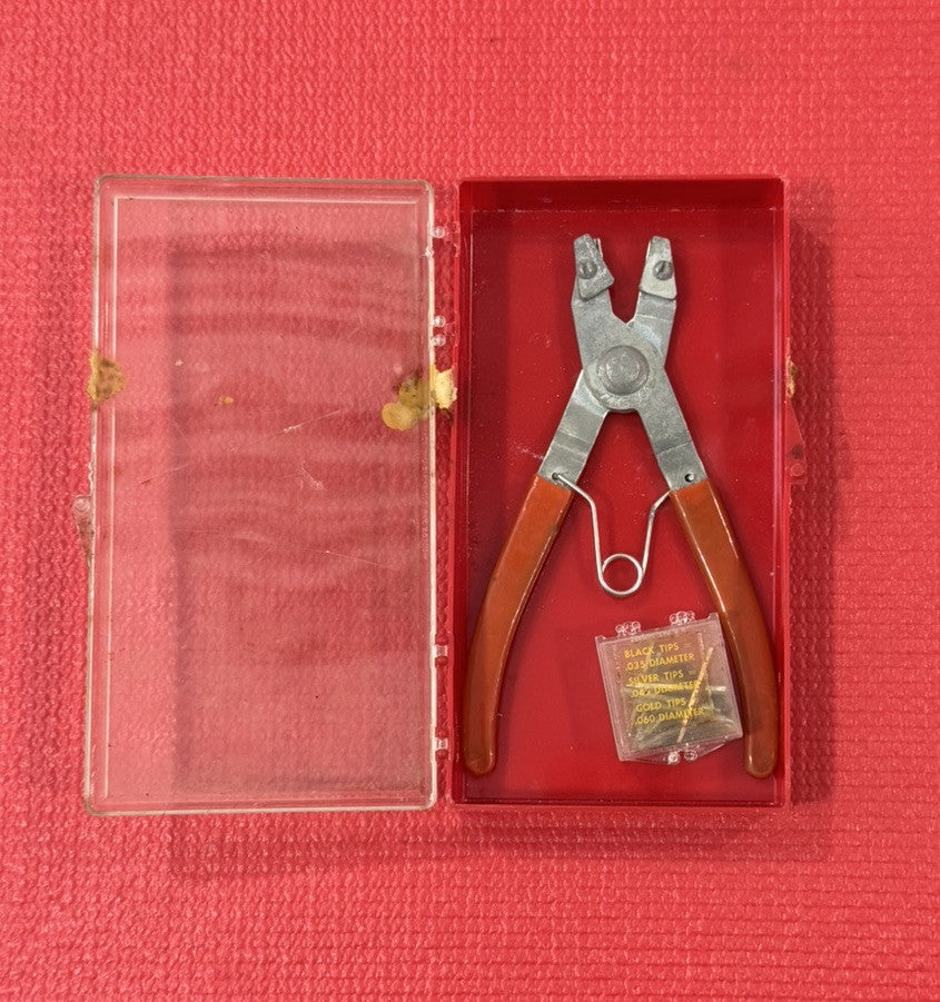 Vintage USA Tools Retaining Snap Ring Pliers Set #455 With Tips Made In USA