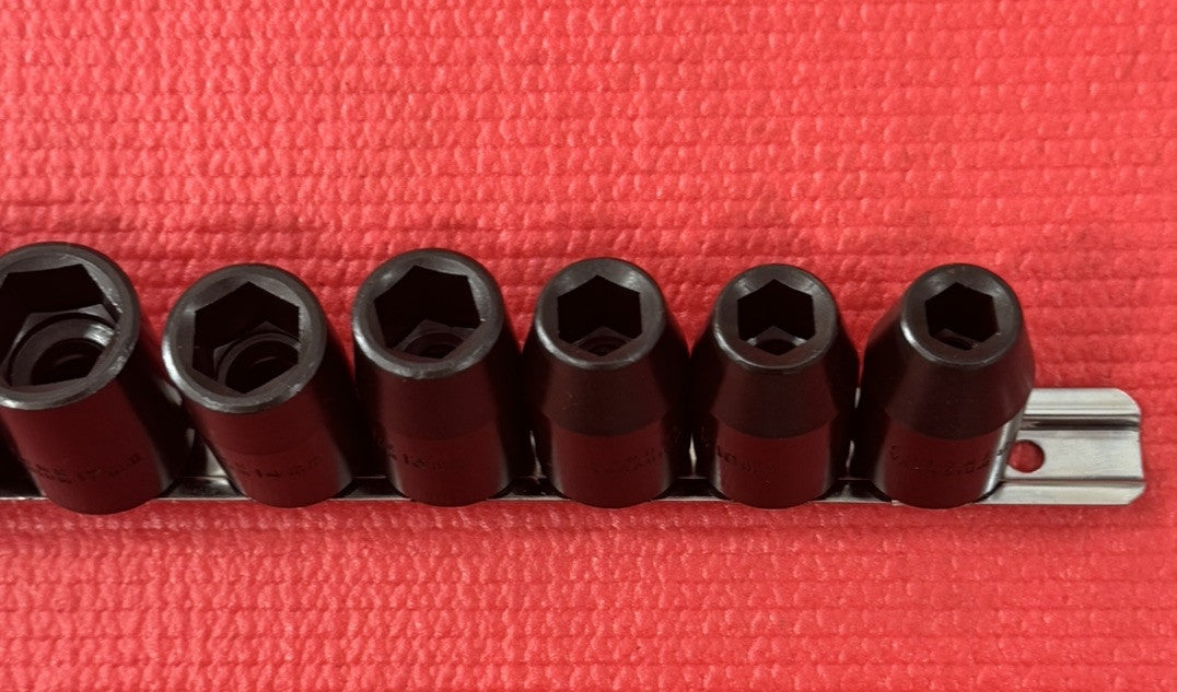 CHROME VANADIUM CTT TOOLS NEW 10 Pc SET 1/2” Drive Shallow Impact Socket METRIC