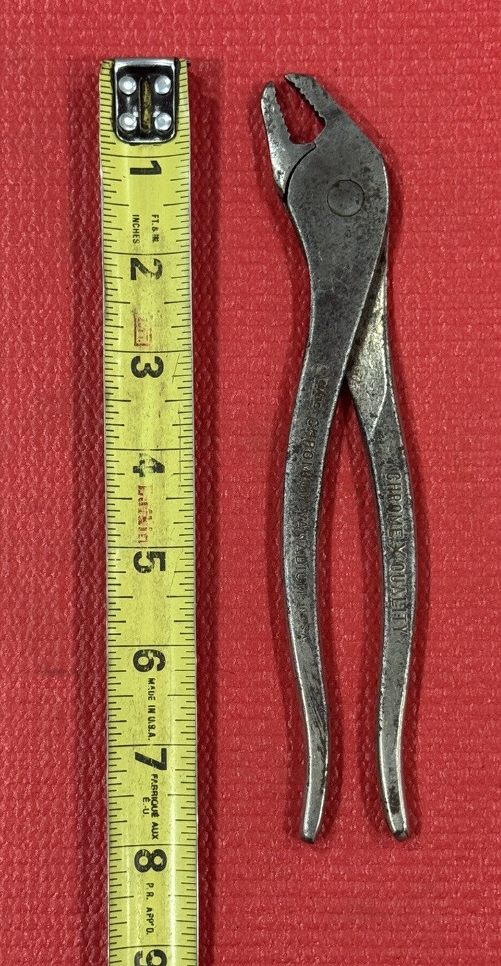 Vintage Chrome X Quality Battery Terminal Pliers Made in USA Rare