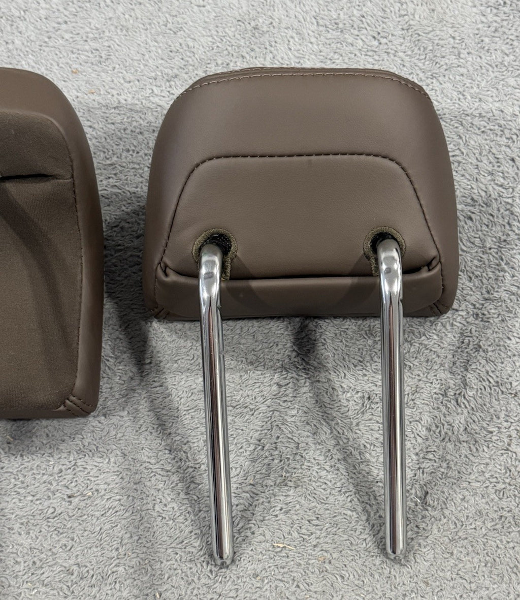 2013-16 LINCOLN MKZ REAR SEAT HEADREST 3 PC SET BROWN LEATHER OEM GENUINE NICE!!