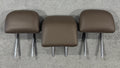 2013-16 LINCOLN MKZ REAR SEAT HEADREST 3 PC SET BROWN LEATHER OEM GENUINE NICE!!