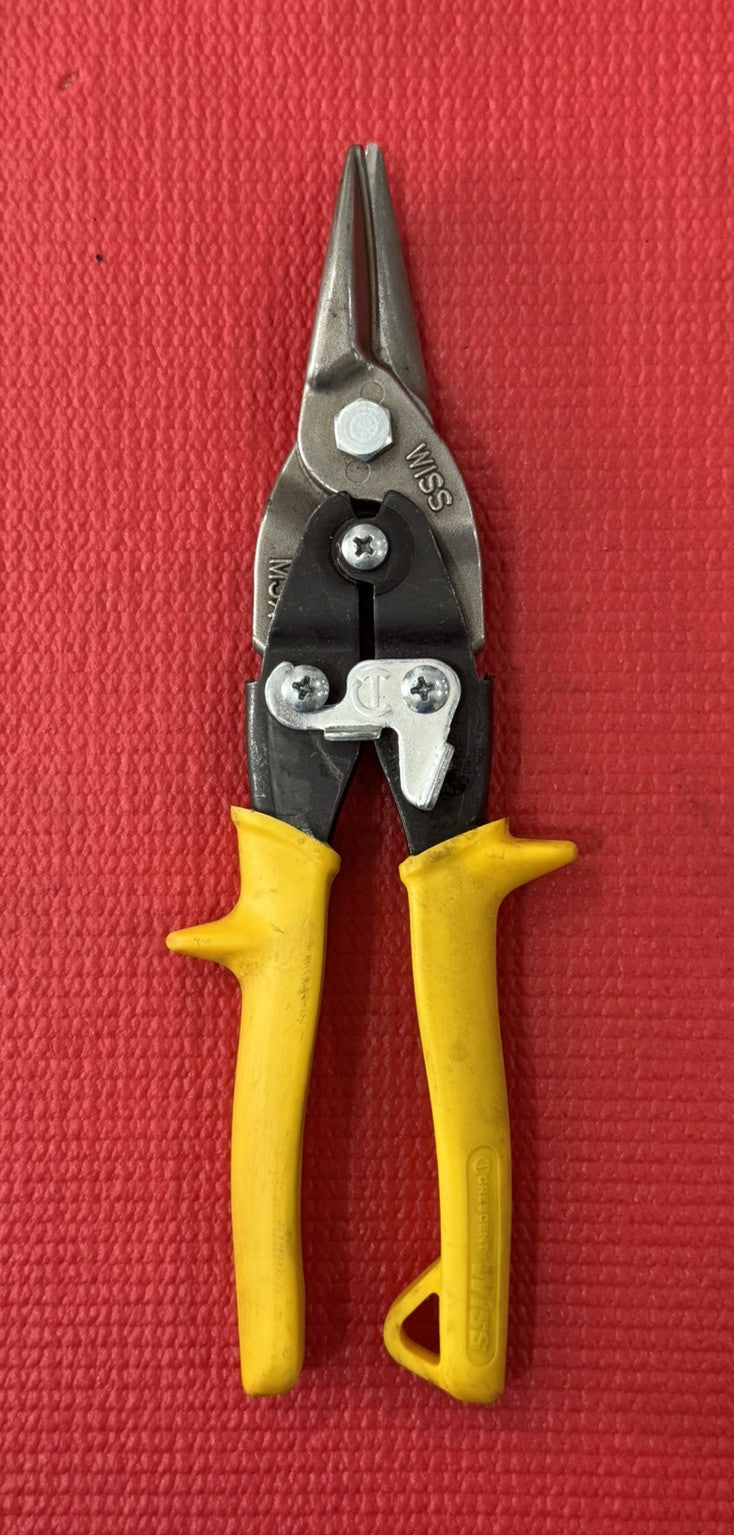 Wiss Crescent Edge Aviation Straight and Right Cut Snips Yellow 9-3/4" M3X NICE