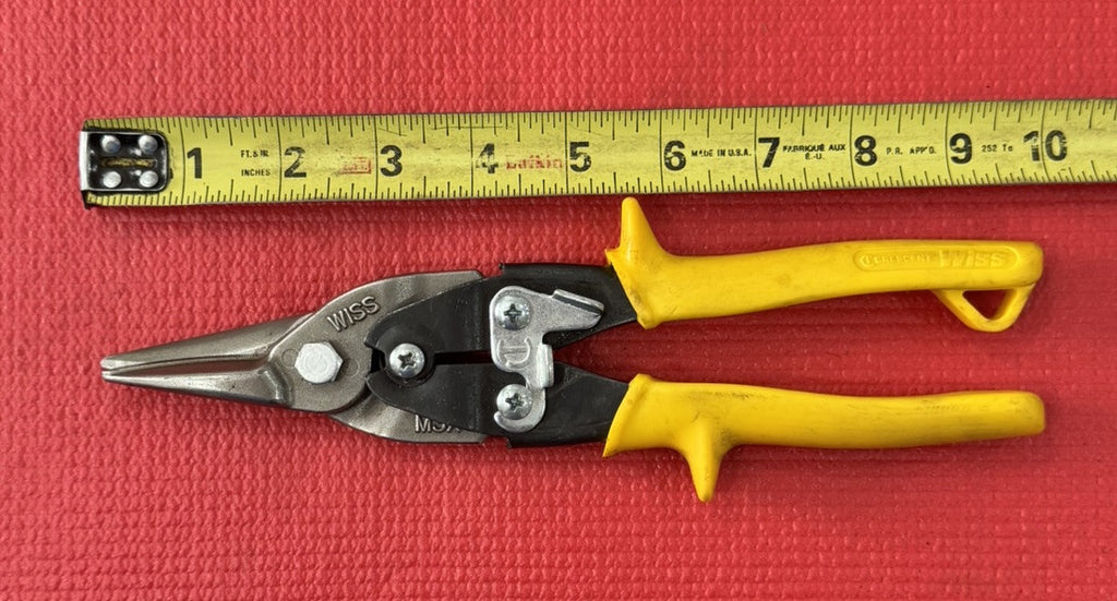 Wiss Crescent Edge Aviation Straight and Right Cut Snips Yellow 9-3/4" M3X NICE