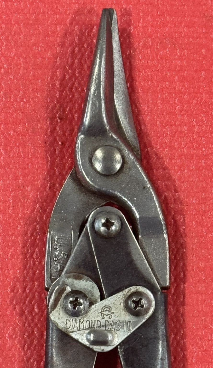Diamond Horseshoe DAS-10 Straight Cut Heavy Duty Aviation Snips Cutting USA