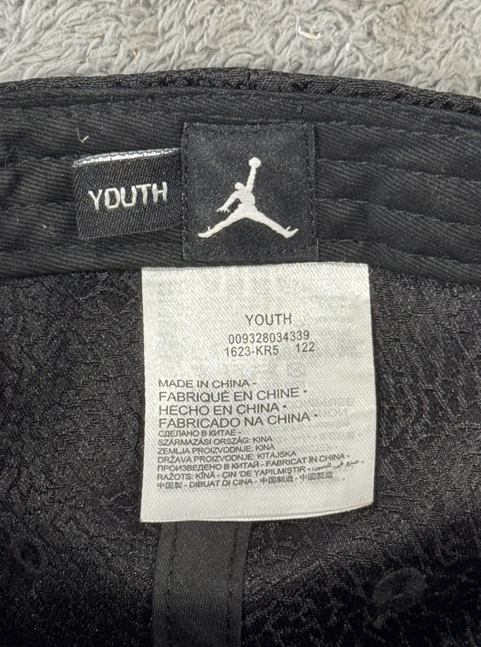 Nike Air Jordan Jumpman Elephant Print Youth Cap Hat Athletic Black Red